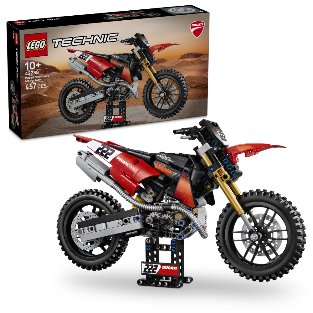 LEGO TECHNIC - Ducati Desmo450 MX Factory Motorcycle 42238 