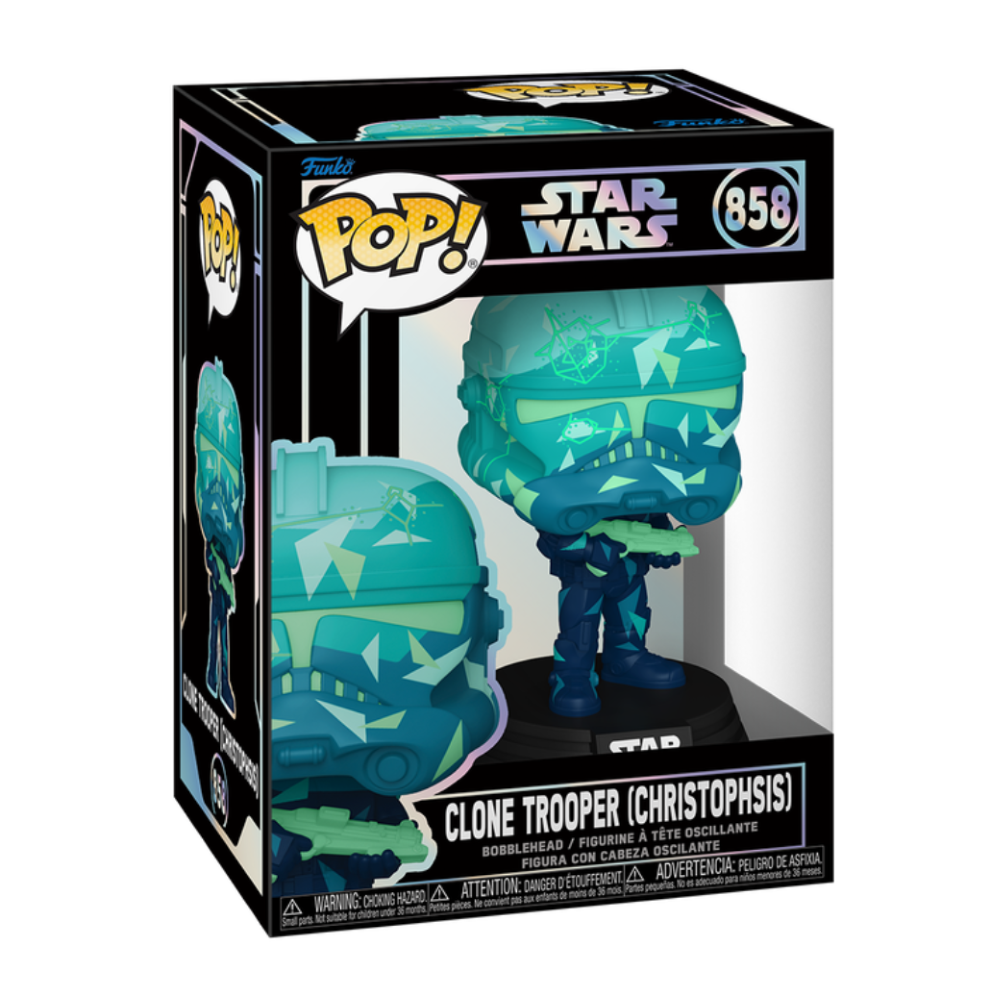 FUNKO POP ARTIST SERIES STAR WARS - VINYL FIGURE 858 CLONE TROOPER (CHRISTOPHSIS) 9CM 74594