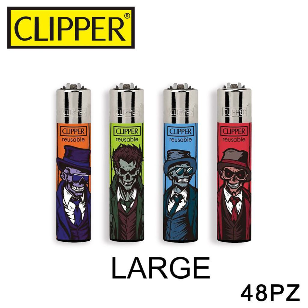 CLIPPER ACCENDINO LARGE ZOMBIE GANGSTERS  1PZ=(48PZ)