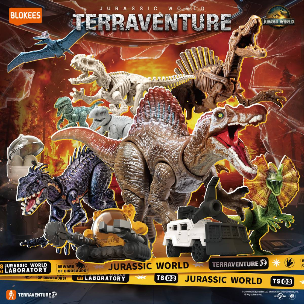 Blokees - Jurassic World Blind Box - Terraventure TS03 - 75643 Jurassic World Laboratory  DISPLAY 12PC 