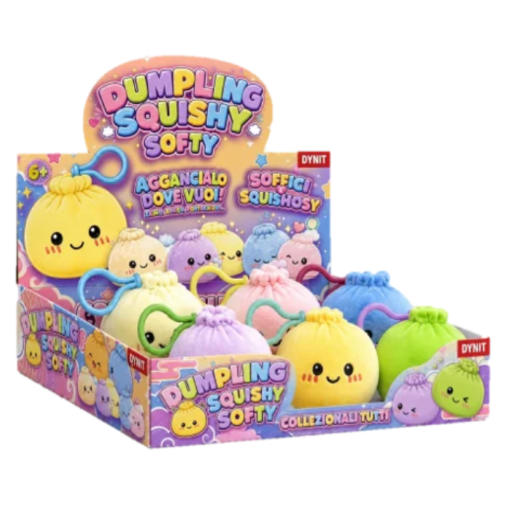 PREORDINE DYNIT - DUMPLING SQUISHY PLUSH PORTACHIVI *INIZIO OTTOBRE