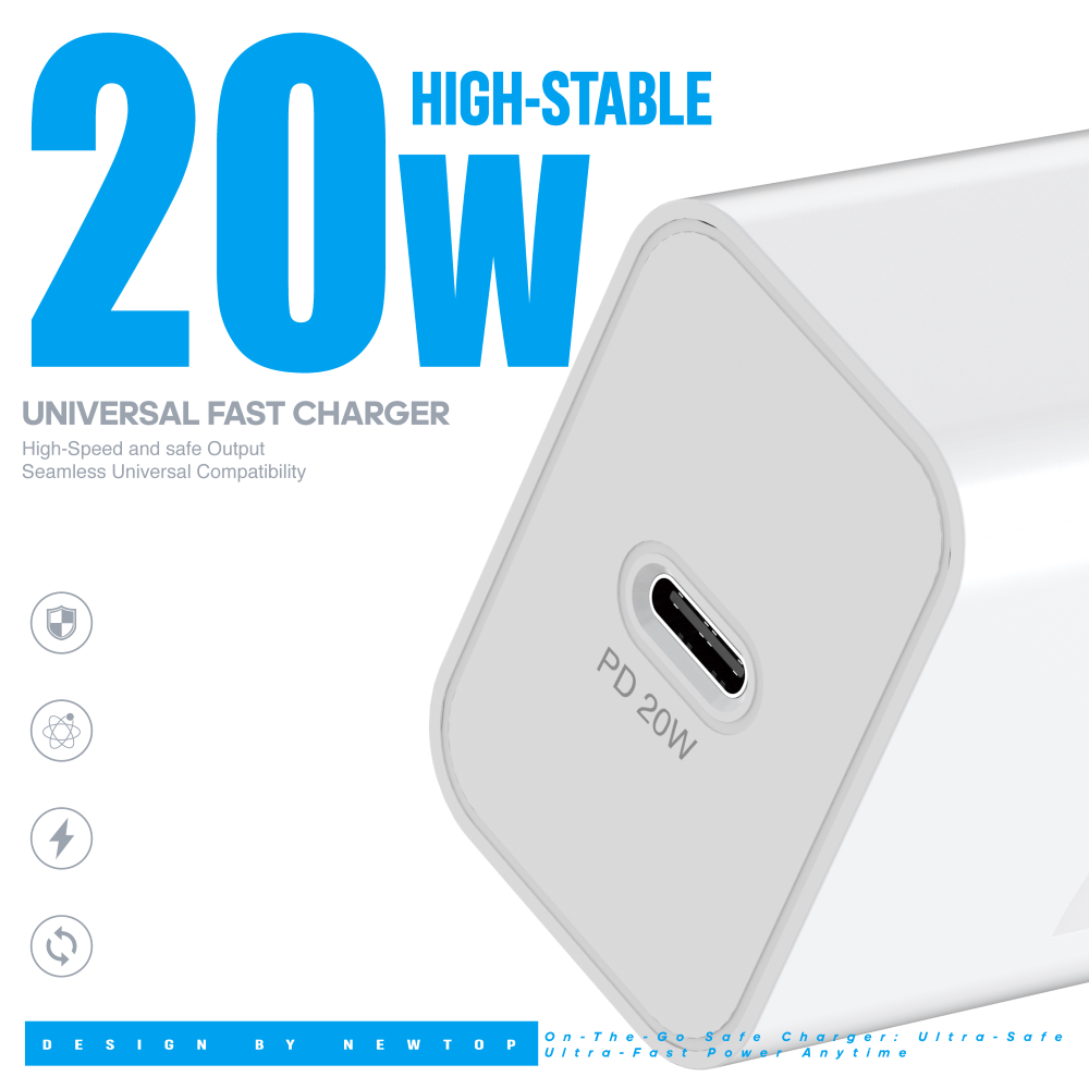 NEWTOP CM77 CARICATORE DA MURO PD 20W