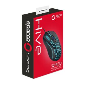 SPARCO -  GAMING MOUSE WIRED BASICS BLACK