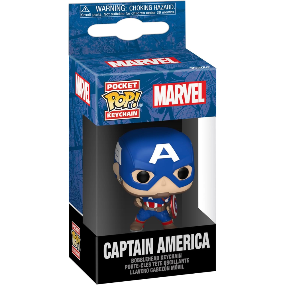 FUNKO POP KEYCHAIN MARVEL: NEW CLASSIC - VINYL FIGURE CAPTAIN AMERICA 4CM 82492