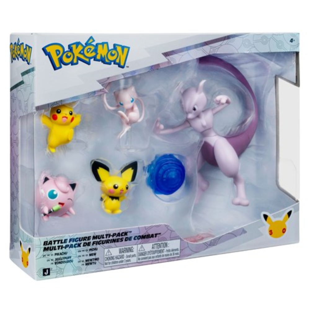 Rei Toys - Pokémon Multipack 5 Personaggi Special Edition 30° Anniversario - PK084900 *OTTOBRE