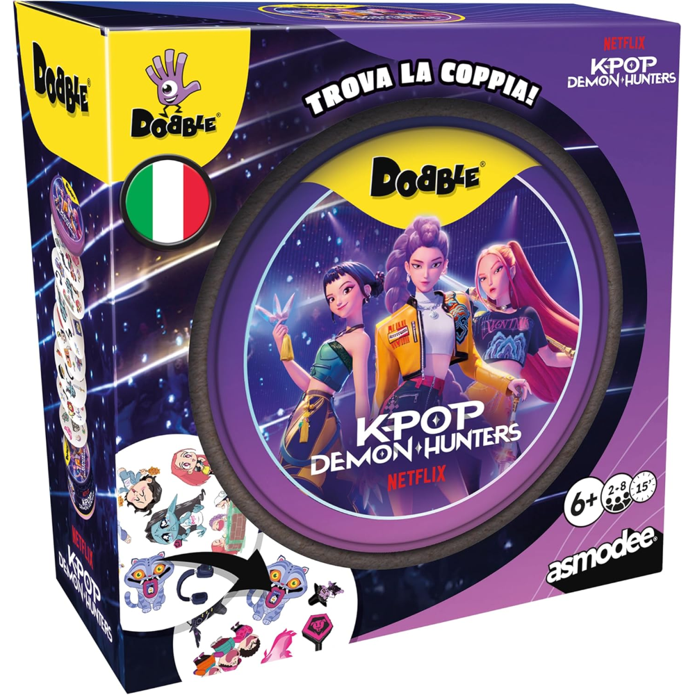 ASMODEE - Dobble KPop Demon Hunters (Eco-Sleeve)  