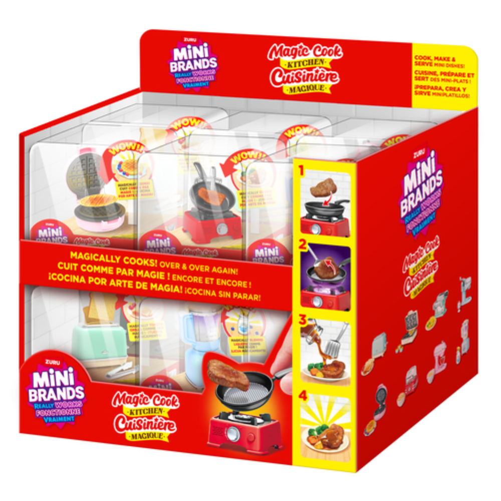 PREORDINE - ZURU MINI BRANDS -  Magic Cook Kitchen -  DISPLAY DA BANCO - 12PZ ASSORTITI - Scad.05/09/2026