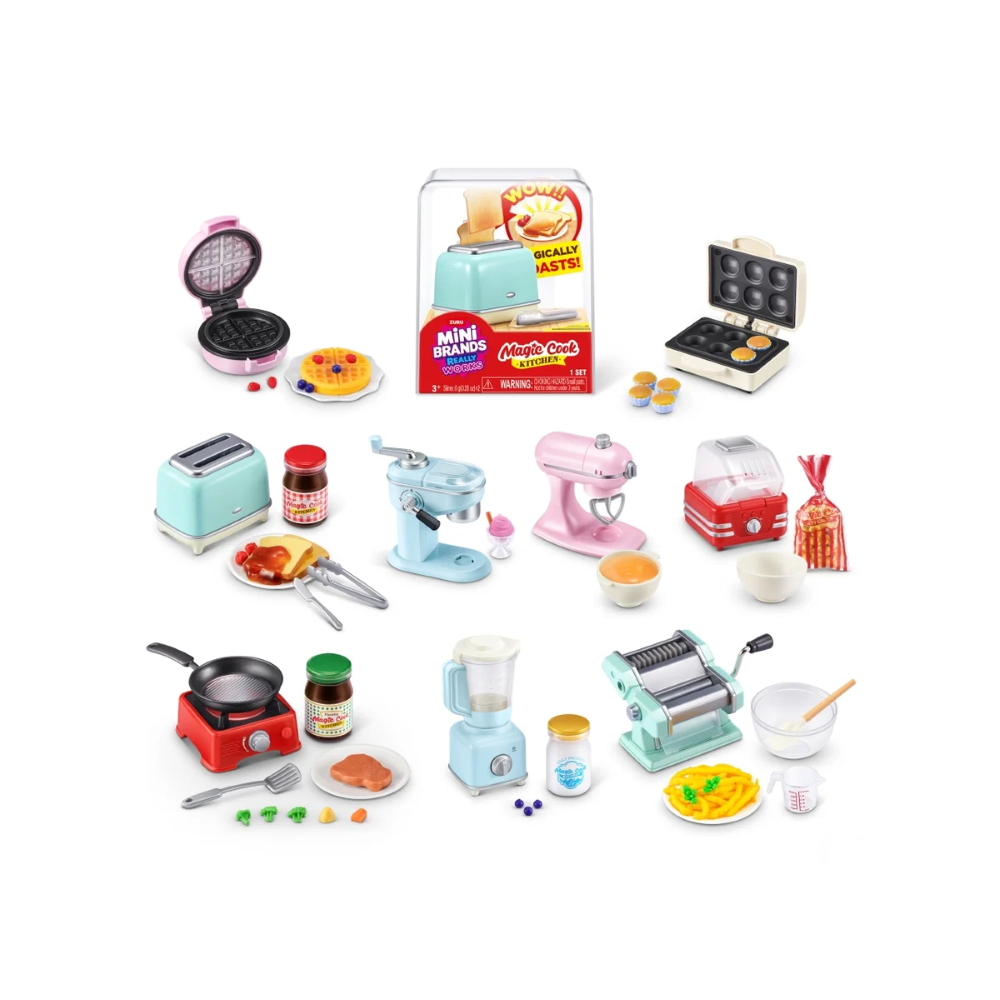 PREORDINE - ZURU MINI BRANDS - Magic Cook Kitchen - ESPOSITORE DA TERRA CON 27PZ ASSORTITI - Scad.05/09/2026