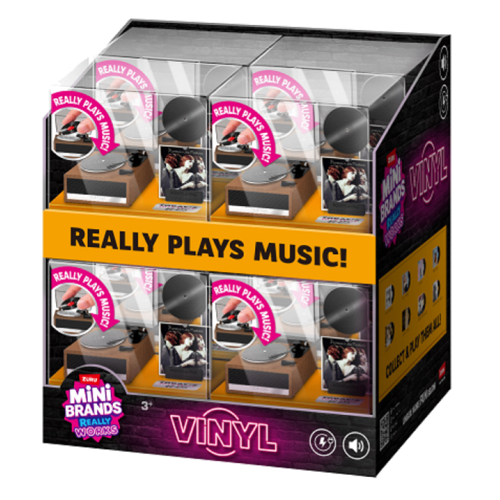 PREORDINE - ZURU MINI BRANDS  - Vinyls Playset  - DISPLAY 8PZ ASSORTITI - Scad.05/09/2026