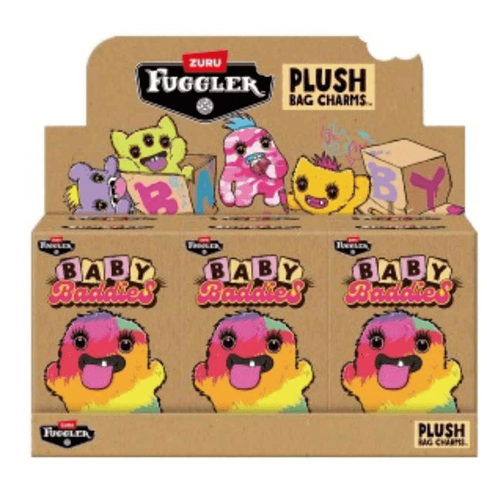 PREORDINE - ZURU FUGGLER - BABY BADDIES KEYRINGS 5"-  COLOR BOX- 6PZ - Scad.05/09/2026