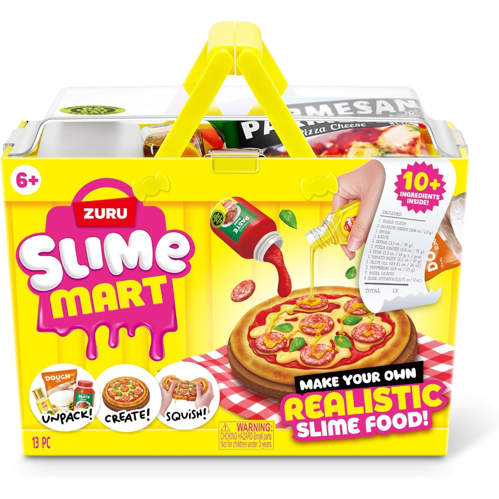 PREORDINE - ZURU -  SLIME MART EUR - Small Shopping Basket Pizza - ,Window Box - Scad.05/09/2026