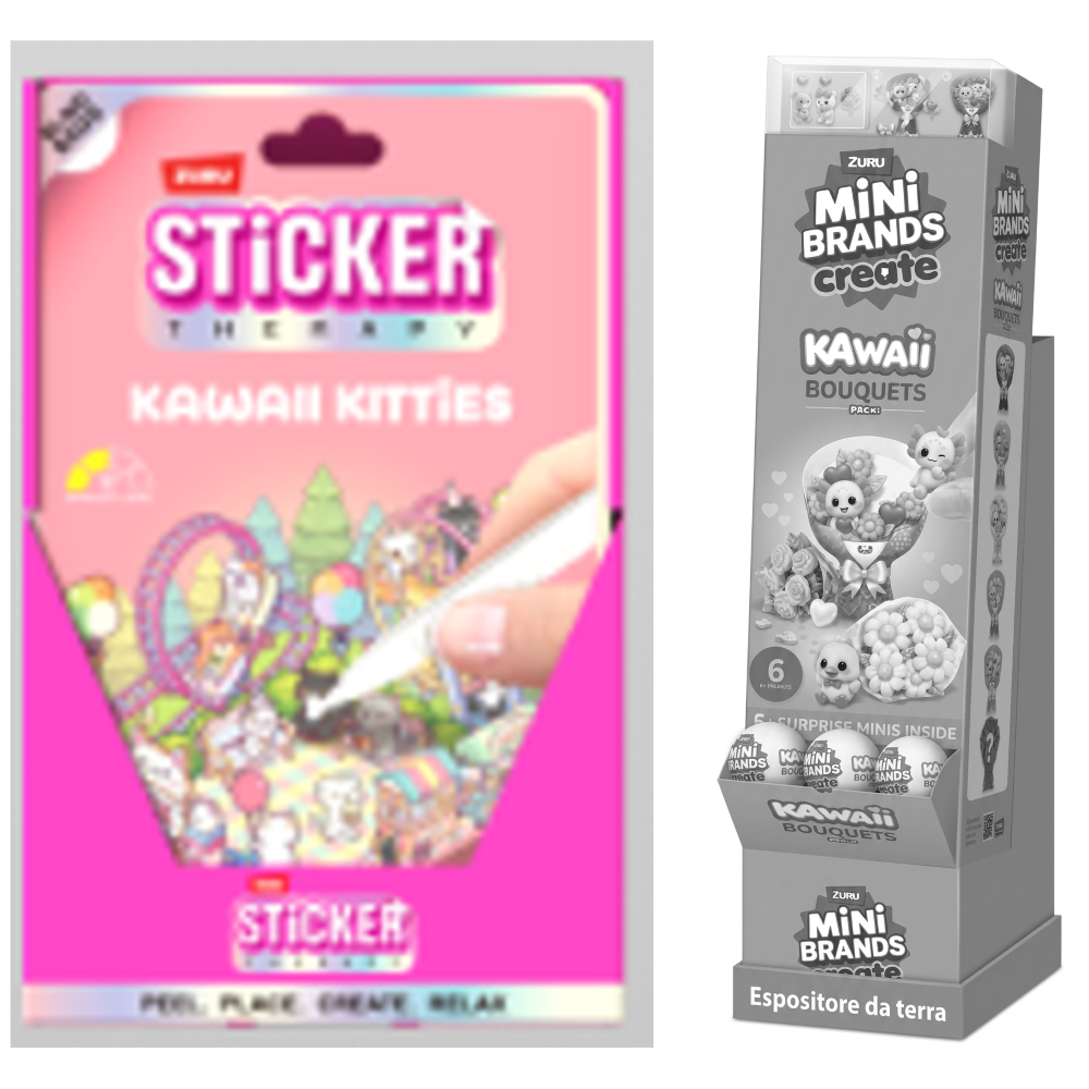 ZURU - STICKER THERAPY - Kawaii Kitties 80 Stickers  - 120PCS