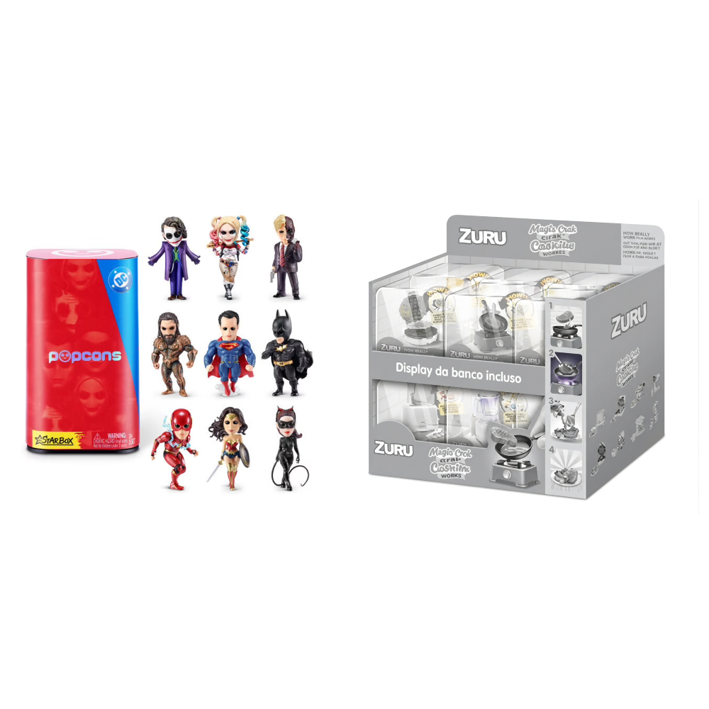 ZURU  - POPCONS  - WB DC HEROES & VILLIANS  -  BLIND BOX-PAPER CARD