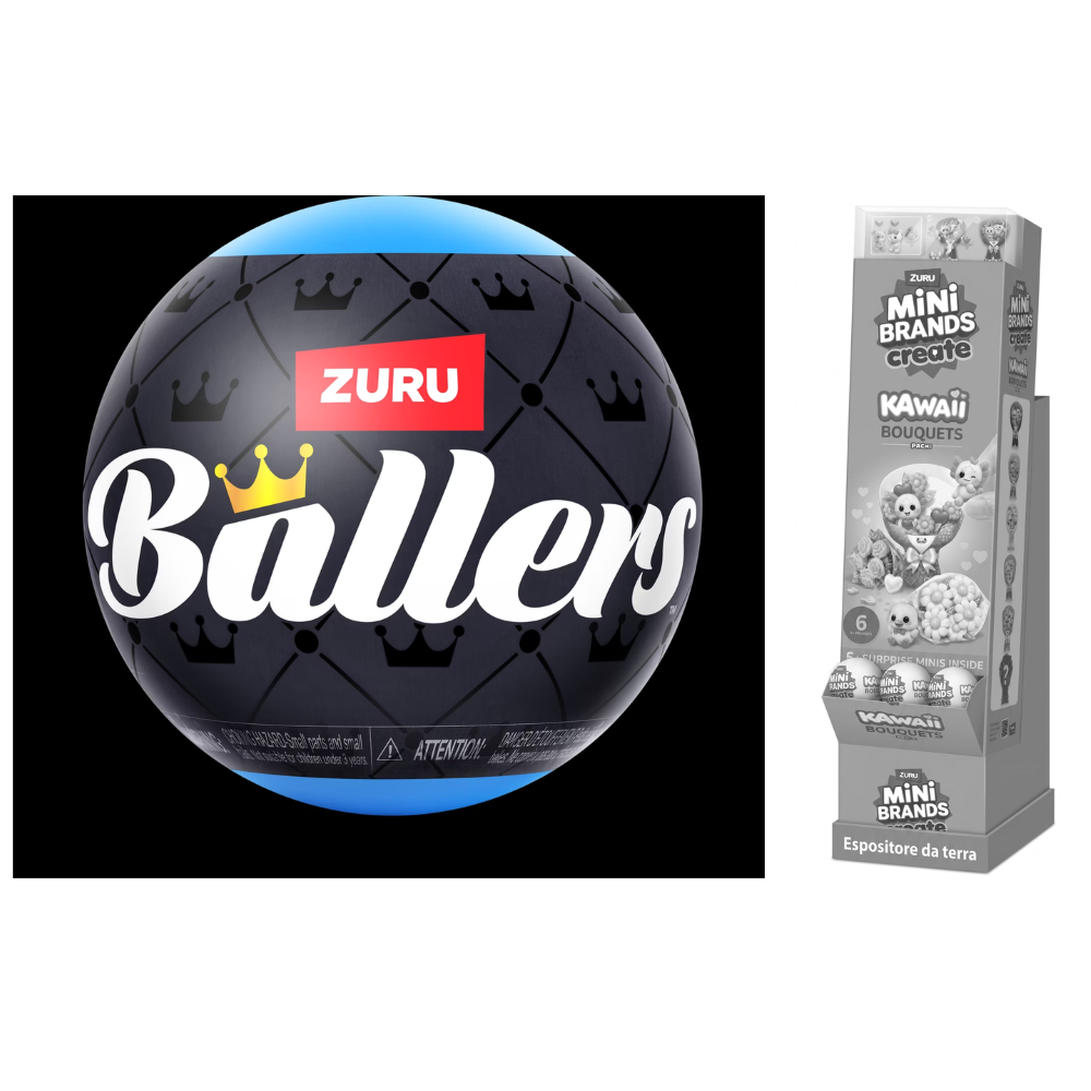 PREORDINE - ZURU BALLERS- FIFA Ballers - Espositore da Terra da 60 pcs - Scad.05/09/2026 - (ARRIVO 30/09/26)
