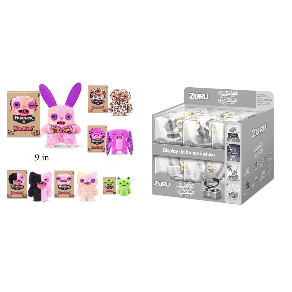 PREORDINE - ZURU  -  FUGGLER CORE SERIES 1 - BADDIES PLUSH -WINDOW BOX - Scad.05/09/2026 - (ARRIVO 30/09/26)