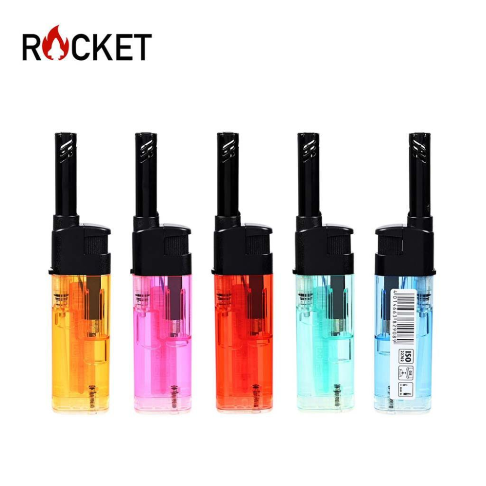 ROCKET - ACCENDIGAS MINI TRASPARENTE 1PZ=(50 PZ)