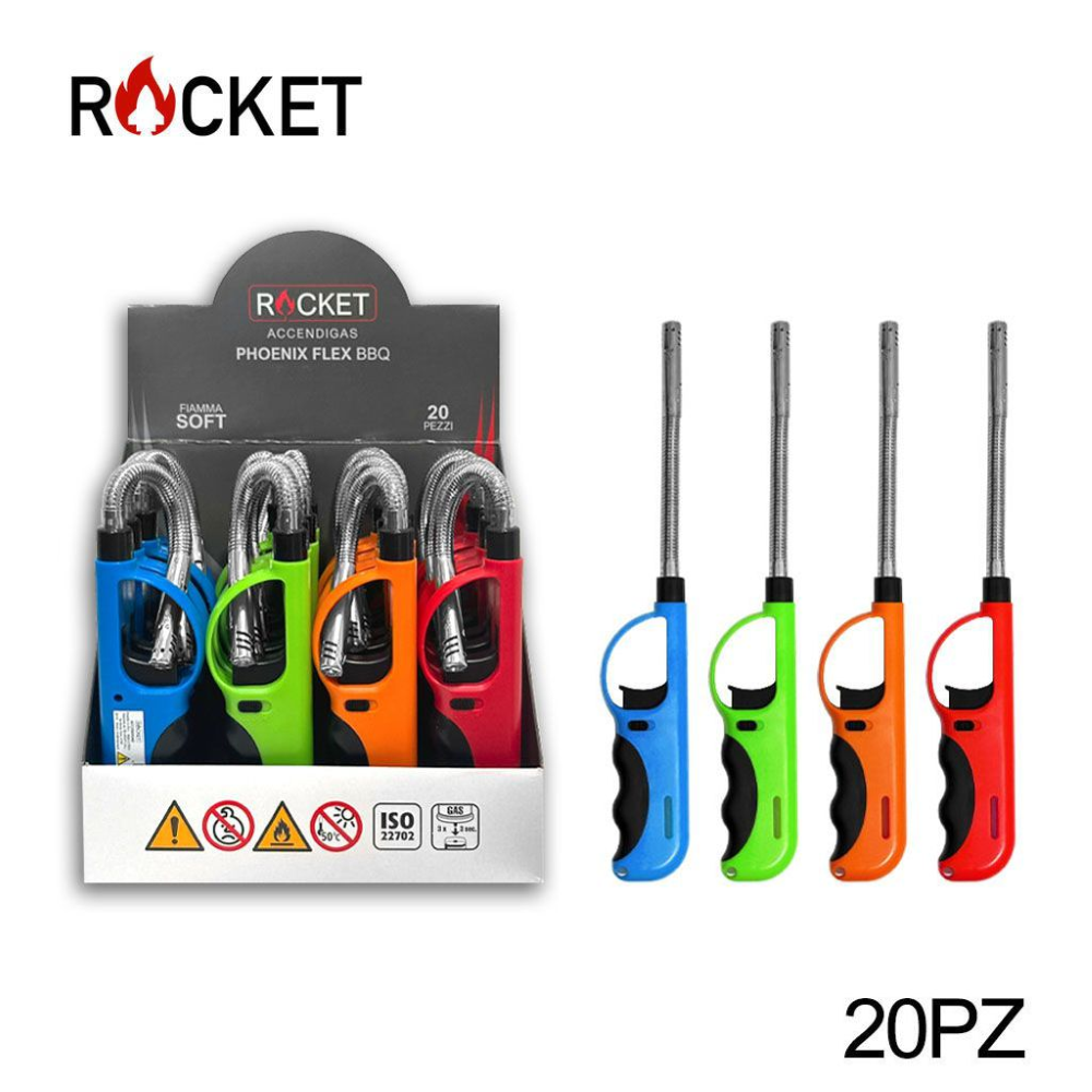 ROCKET - ACCENDIGAS PHOENIX FLEX SOFTFLAME -  1PZ=(20 PZ)