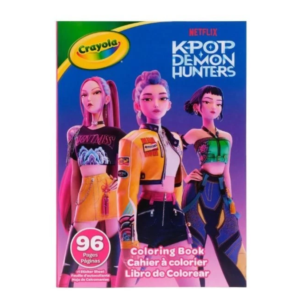 CRAYOLA - Album Color & Sticker - K-POP DEMON HUNTERS - iva.ass.imp art74 