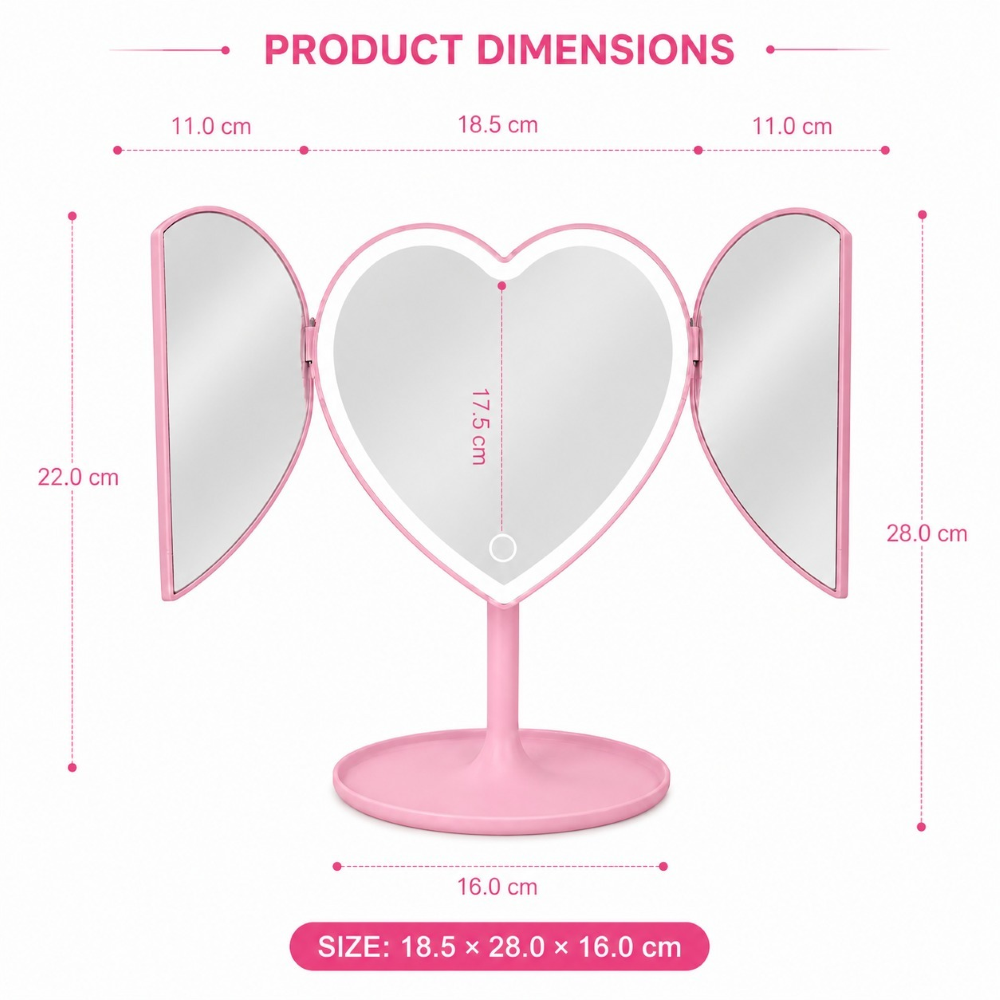 VELTROM - DOUBLE HEART MIRROR LIGHT KM2503