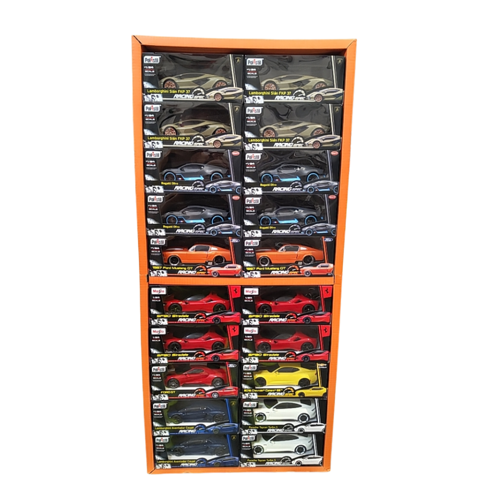 BURAGO FSDU RACING SPEC - 1:24 - ESPOSITORE 80PC