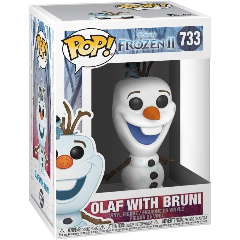 FUNKO POP FROZEN 2 - VINYL FIGURE 733 OLAF W/BRUNI 9CM - 46585