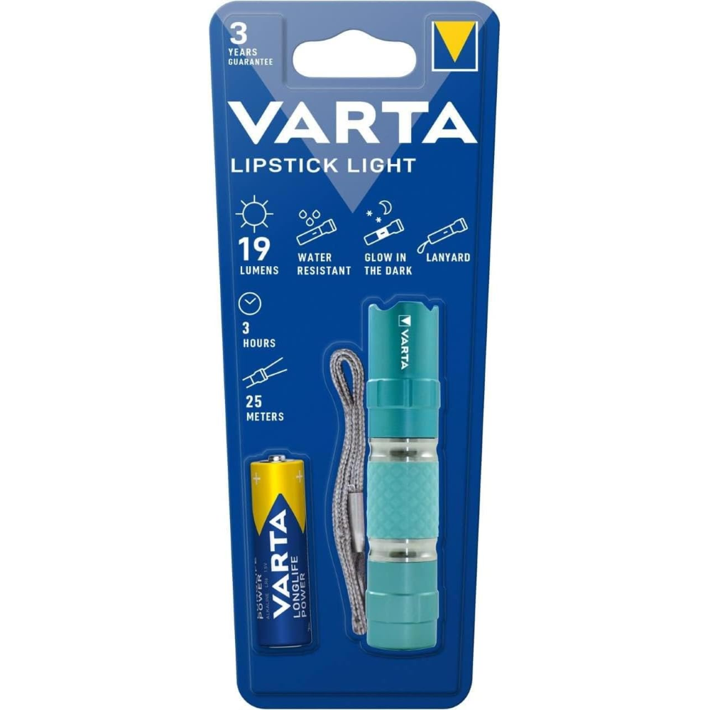 VARTA - LIPSTICK LIGHT - Torcia Portachiavi In Alluminio (incl. 1AA) 