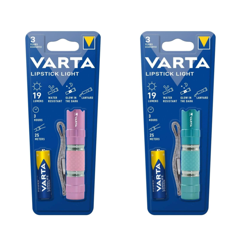 VARTA - LIPSTICK LIGHT - Torcia Portachiavi In Alluminio (incl. 1AA) 
