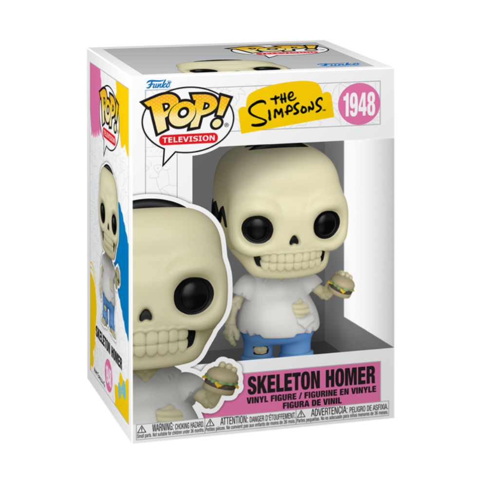 FUNKO POP SIMPSONS - VINYL FIGURE 1948 SKELETON HOMER 9CM - 93118