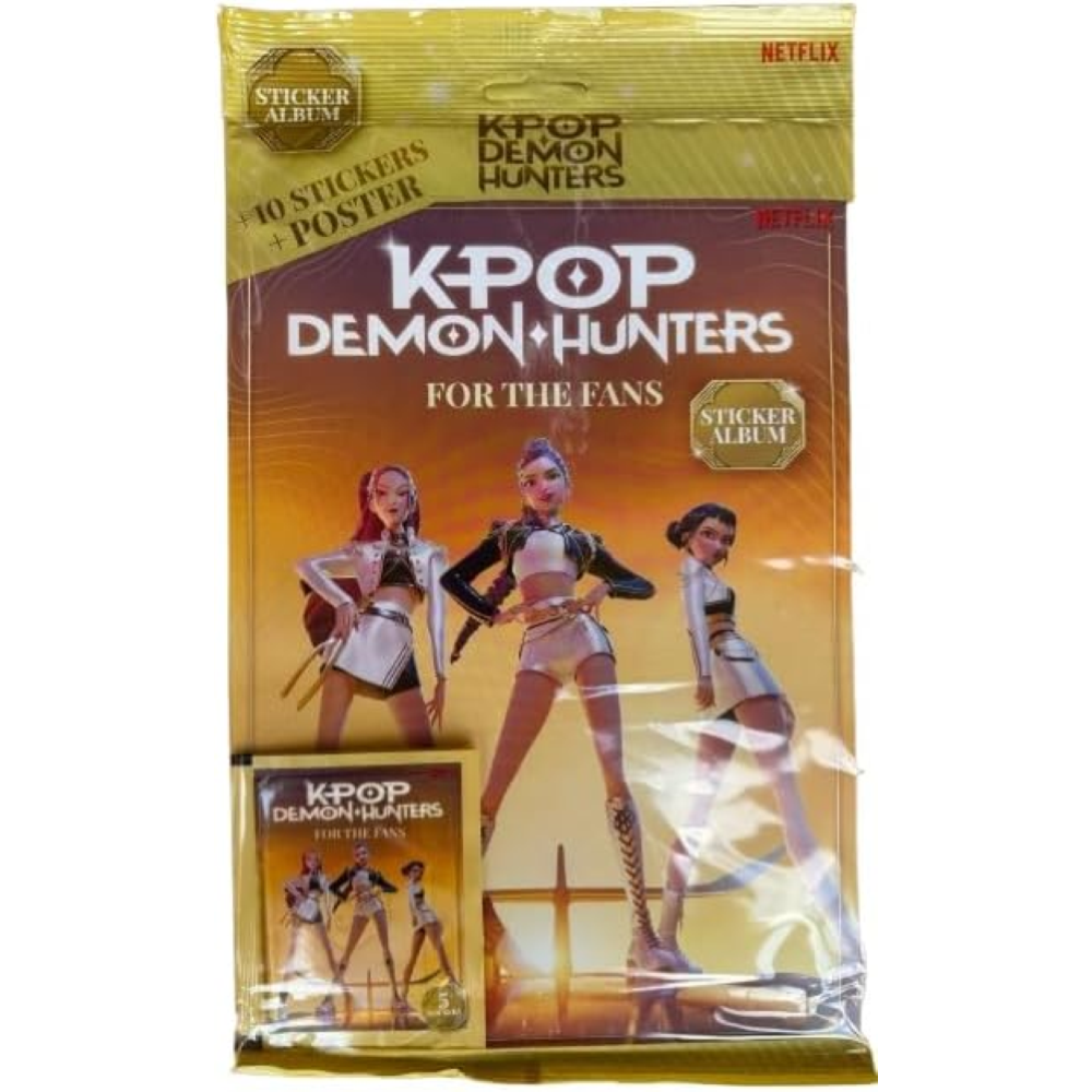 DIRAMIX - KPOP DEMON HUNTERS - STARTER PACK - ALBUM FIGURINE+ 2 BUSTINE FIGURINE + POSTER