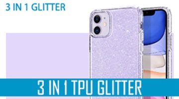 3 in 1 tpu glitter